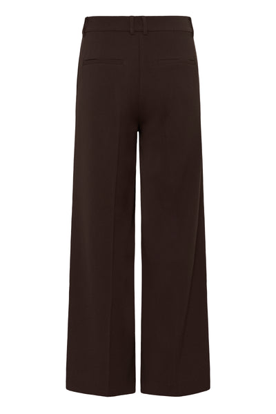 In Wear Briez SlitTrousers, Coffee Bean - Flax In Bloom