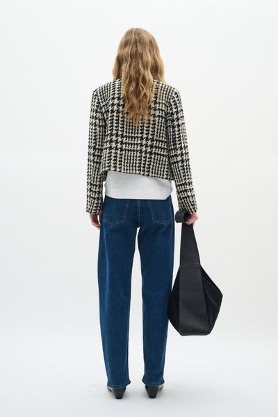 In Wear Brya Hounds Tooth Jacket, Black and White