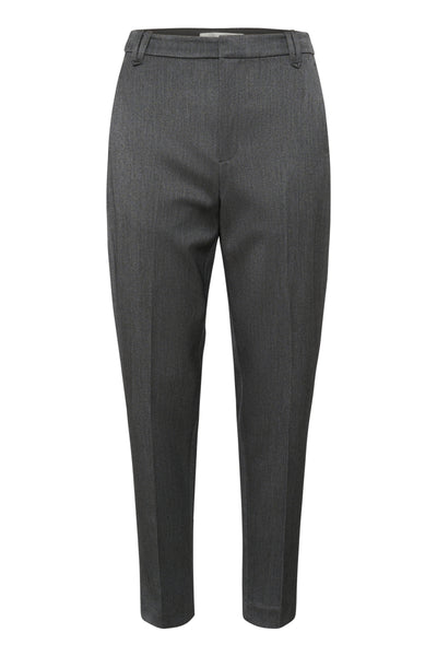 In Wear Brunilda Tapered Trouser, Dark Grey Melange