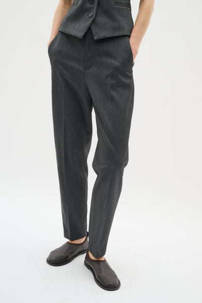 In Wear Brunilda Tapered Trouser, Dark Grey Melange