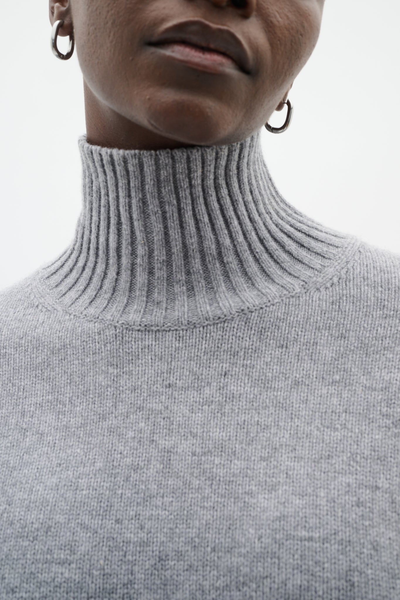 In Wear Geal Kaxy HIgh-neck Pullover, Granite Melange