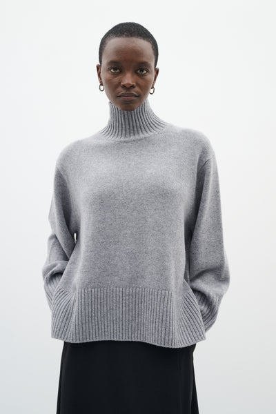In Wear Geal Kaxy HIgh-neck Pullover, Granite Melange