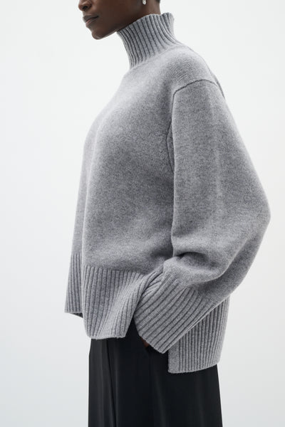 In Wear Geal Kaxy HIgh-neck Pullover, Granite Melange