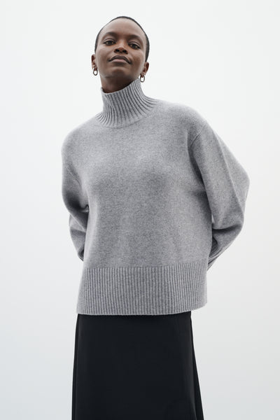 In Wear Geal Kaxy HIgh-neck Pullover, Granite Melange
