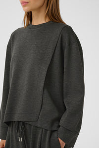 In Wear Gida Melange Vincent Sweatshirt, Dark Grey Melange