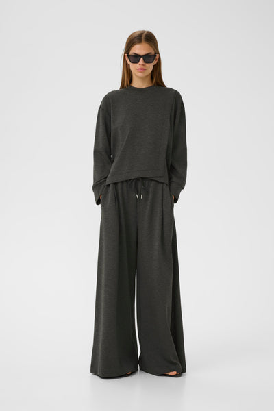 In Wear Gida Melange Vincent Sweatshirt, Dark Grey Melange