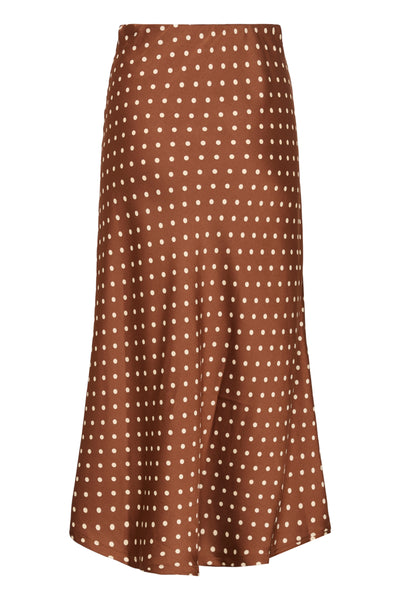 In Wear Zoll Skirt, Spicy Brown/Cream Dot