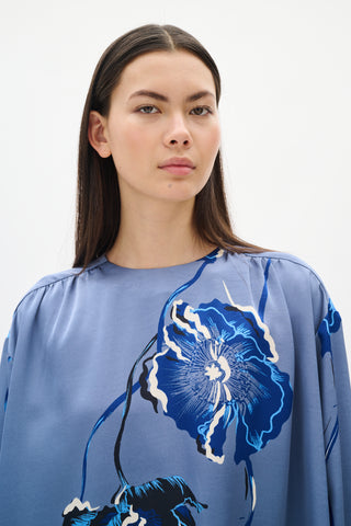 In Wear Dawn Blouse, Wild Wind/Poppy Rose