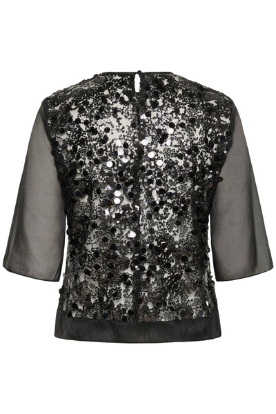 In Wear Davina Sequined Blouse, Black