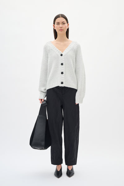 In Wear Troa Cardigan, Whisper White (Silvery Grey)
