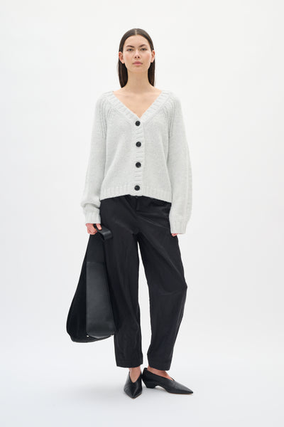 In Wear Troa Cardigan, Whisper White (Silvery Grey)