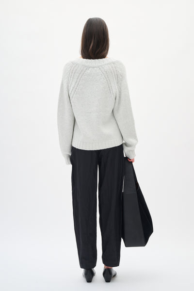 In Wear Troa Cardigan, Whisper White (Silvery Grey)