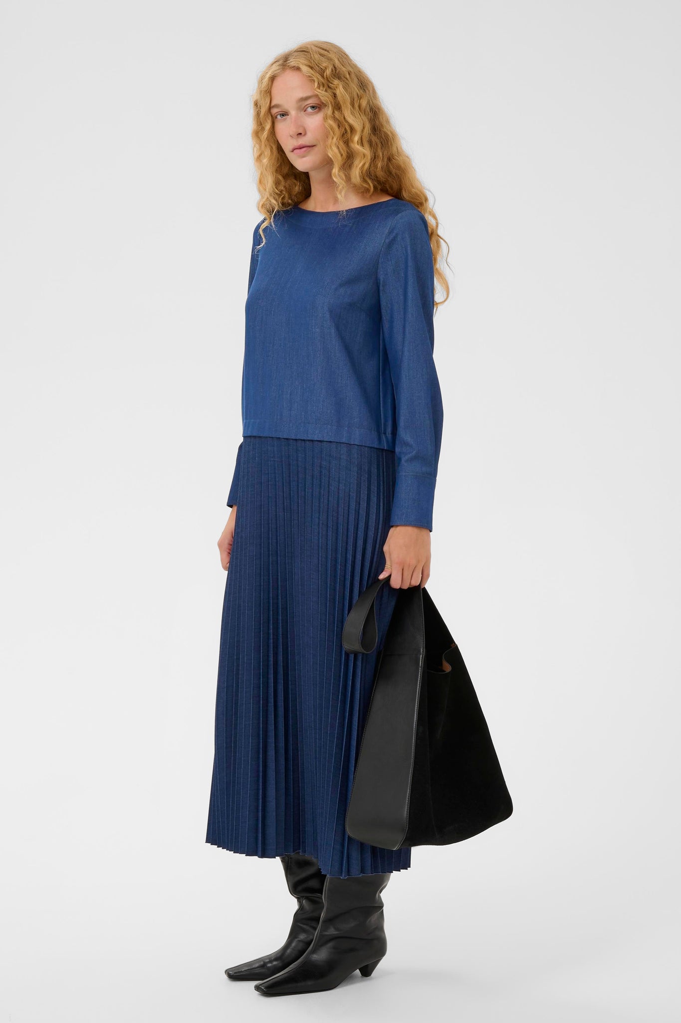 In Wear Cherrie Dress, Dark Denim