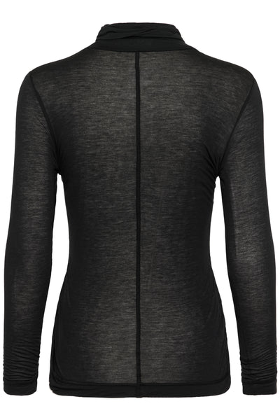 In Wear Tyler Rollneck Top, Black