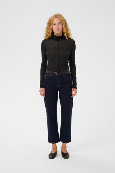 In Wear Tyler Rollneck Top, Black