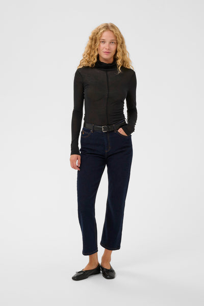 In Wear Tyler Rollneck Top, Black