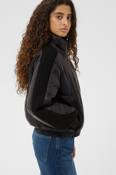 In Wear Genoa Bomber Jacket, Black - Flax In Bloom