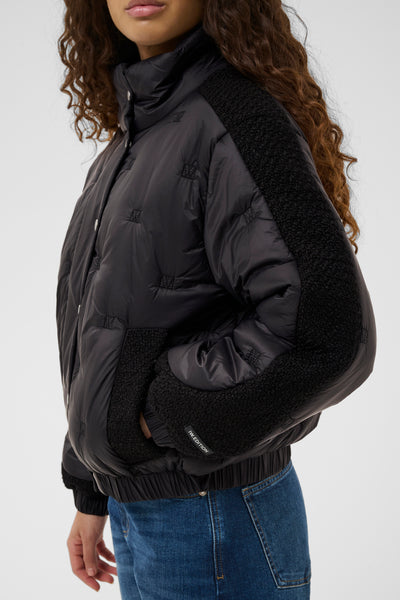 In Wear Genoa Bomber Jacket, Black - Flax In Bloom