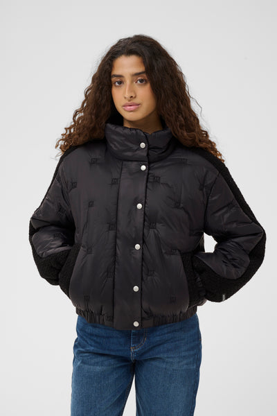 In Wear Genoa Bomber Jacket, Black - Flax In Bloom