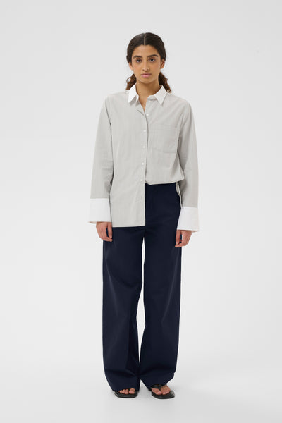 In Wear Diaz Trousers, Midnight Magic - Flax In Bloom