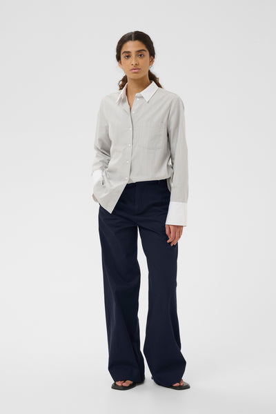 In Wear Diaz Trousers, Midnight Magic - Flax In Bloom