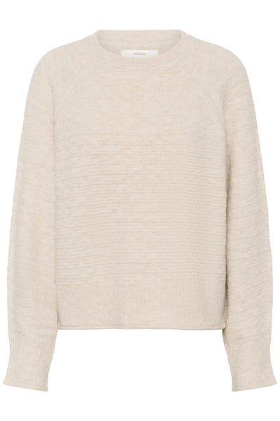 In Wear Mabel Knitwear, Ecru - Flax In Bloom