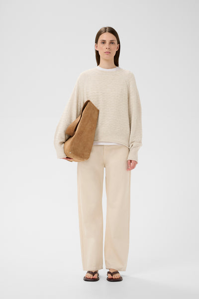 In Wear Mabel Knitwear, Ecru - Flax In Bloom