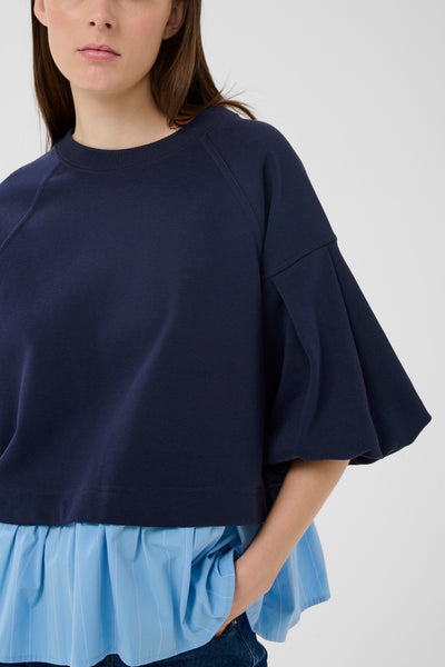 In Wear Dessy Top, Open Air Pinstripe