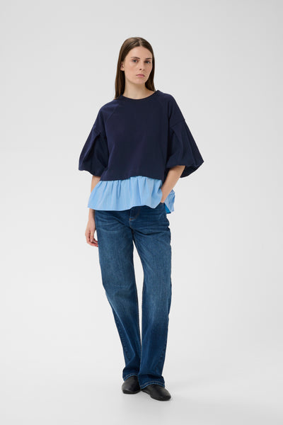 In Wear Dessy Top, Open Air Pinstripe