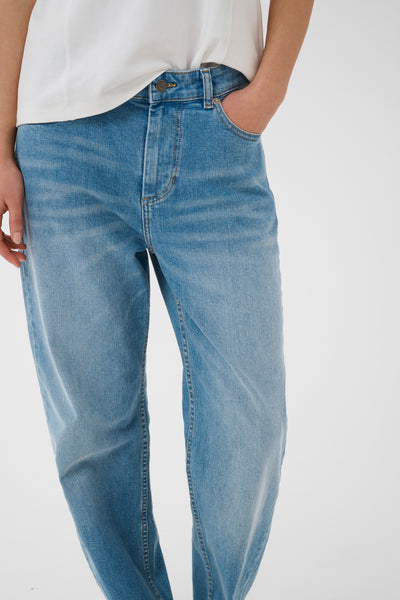 In Wear Darlina Jeans, Light Washed Denim - Flax In Bloom