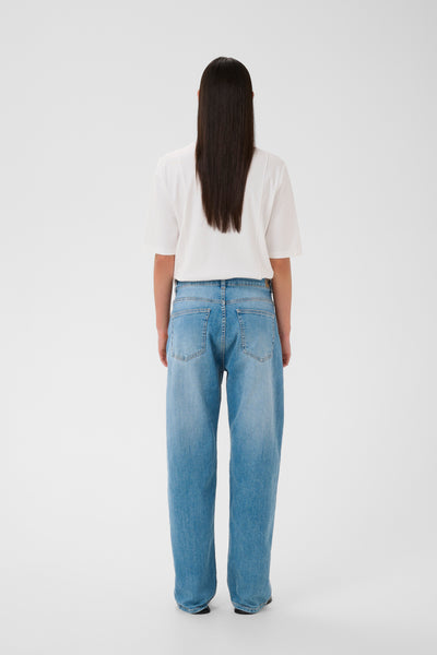 In Wear Darlina Jeans, Light Washed Denim - Flax In Bloom