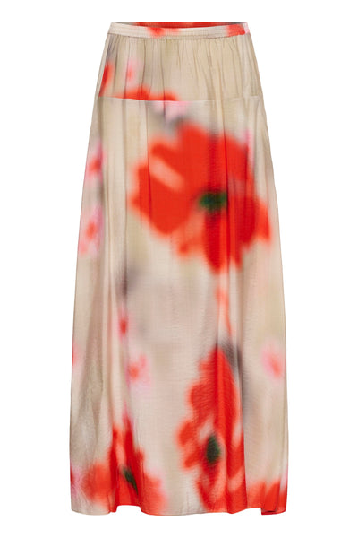 In Wear Reagan Skirt, Red Poppies