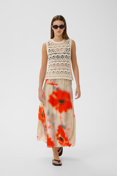 In Wear Nete Knitted Top, Ecru