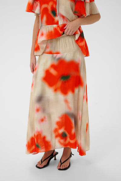 In Wear Reagan Skirt, Red Poppies