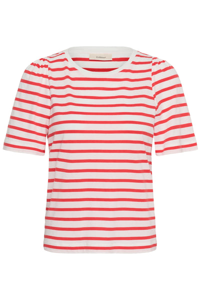 In Wear Pfia T-Shirt, Red Slim Stripe