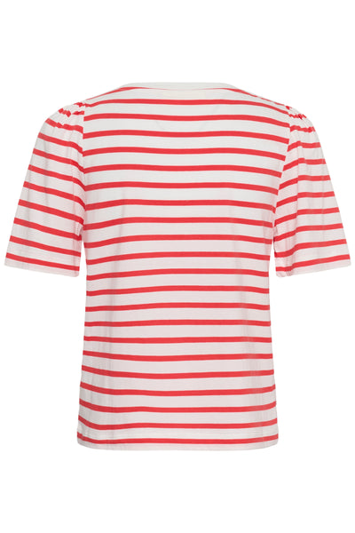 In Wear Pfia T-Shirt, Red Slim Stripe