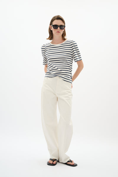 In Wear Pfia T-Shirt, Maritime Slim Navy Stripe
