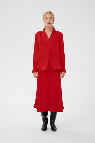 In Wear Dawn Blouse, Cranberry