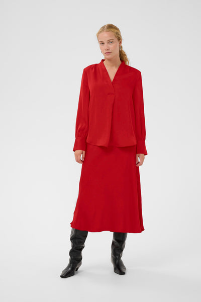 In Wear Dawn Blouse, Cranberry