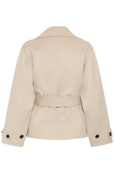 In Wear Zilla Wool Blend Short Coat, French Nougat