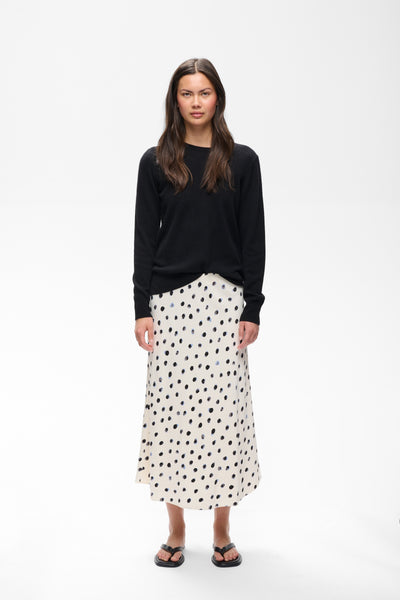 In Wear Henri Skirt, Vanilla Dot