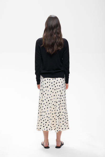 In Wear Henri Skirt, Vanilla Dot