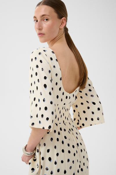 In Wear Henri Dress, Vanilla Dot