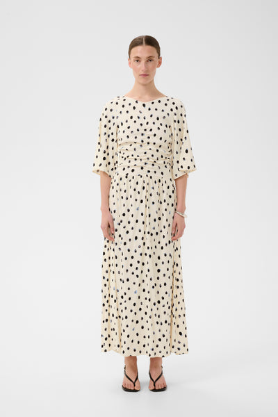 In Wear Henri Dress, Vanilla Dot