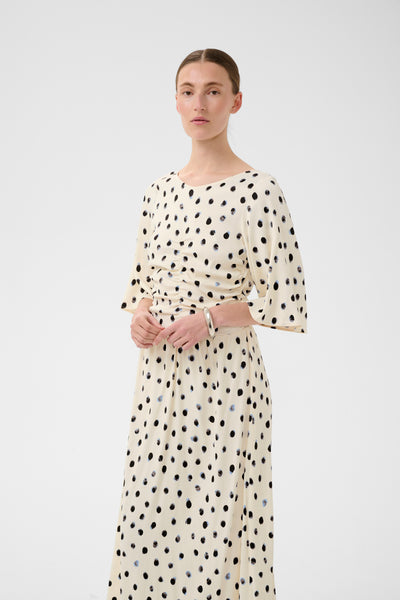 In Wear Henri Dress, Vanilla Dot
