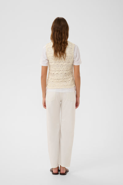In Wear Nete Knitted Top, Ecru
