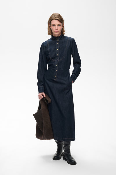 In Wear Hiro Dress, Dark Denim