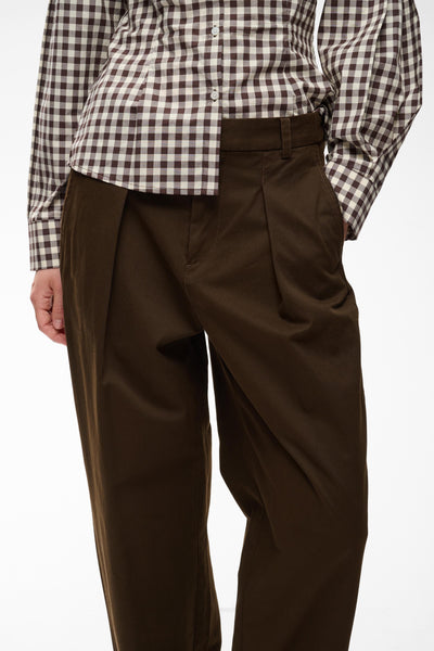 In Wear Haiko Tinnikka Cotton Trousers, Chocolate Brown