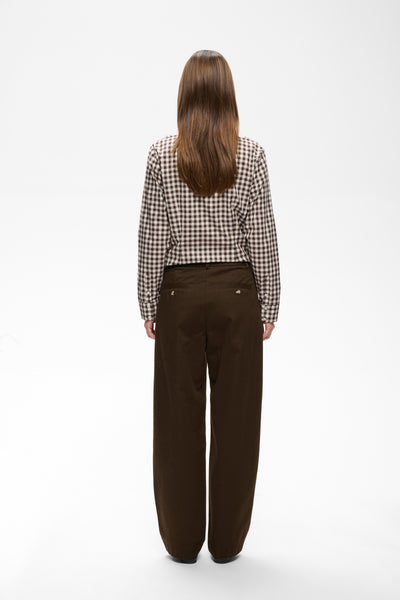 In Wear Haiko Tinnikka Cotton Trousers, Chocolate Brown