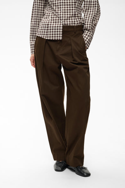 In Wear Haiko Tinnikka Cotton Trousers, Chocolate Brown